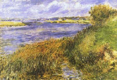 Pierre Renoir Banks of the Seine at Champrosay Spain oil painting art